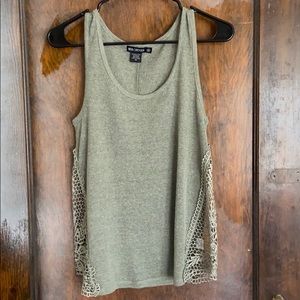 Olive green tank top